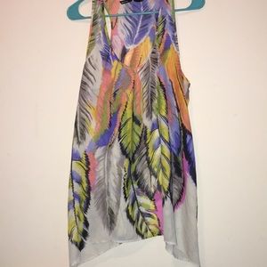 Chiffon Boho Feather Tank